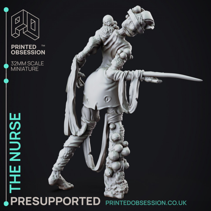 3D Printable The Nurse - Lady Of Pox - Presupported - 32mm Scale By ...