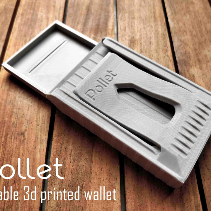 Pollet - 3d printed rugged and slim wallet image
