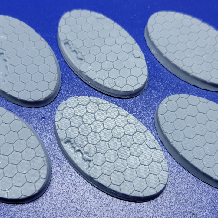 Hex Tech 60x35mm bases for Sci-Fi Miniatures image