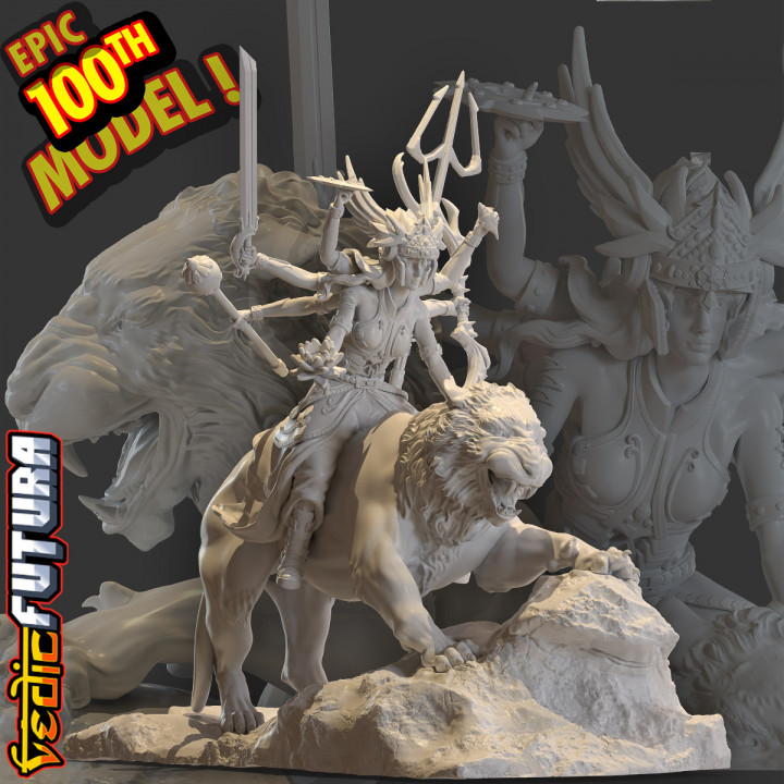 Durga - Goddess of Wars, Strength & Protection  [100th model!!] image