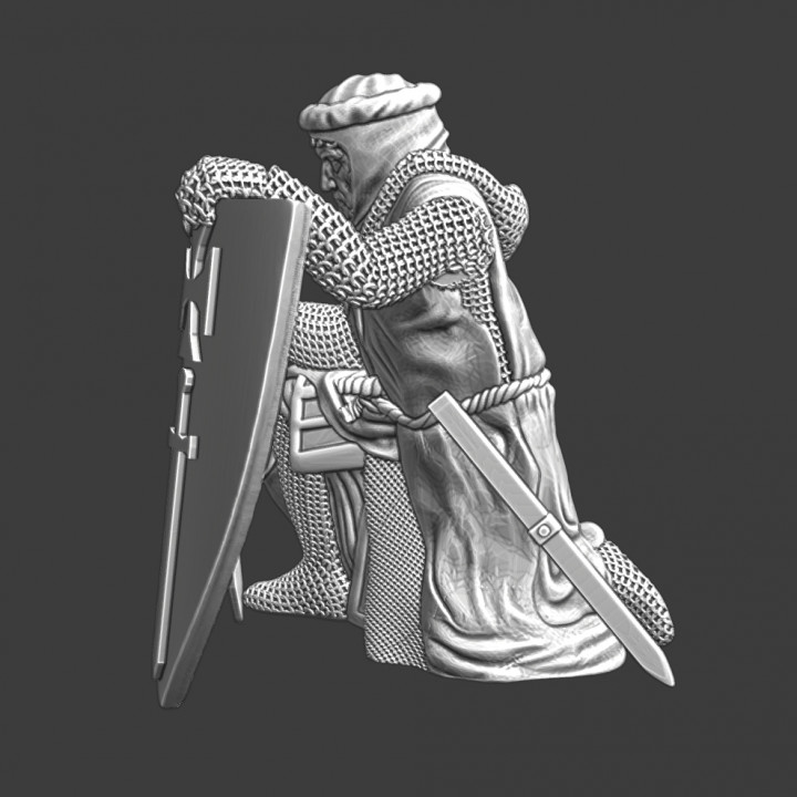 Medieval Livonian Knight - Praying image