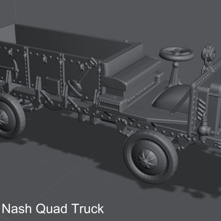 WW1 US Nash Quad Truck Clean & Destroy - Files Pre-supported image