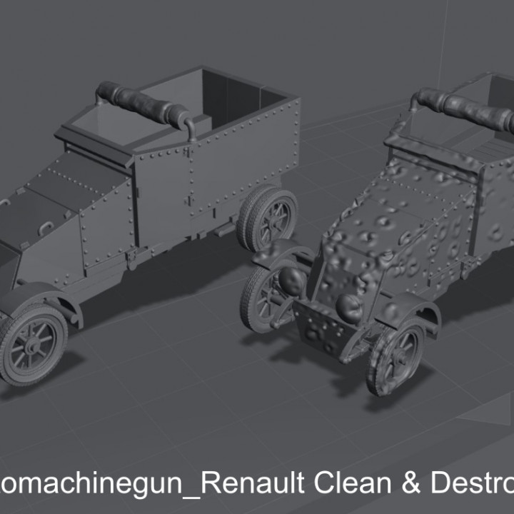 WW1 Auto machine gun Renault Clean & Destroy image