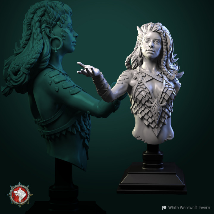 Nala the Dragon Lordess bust pre-supported image