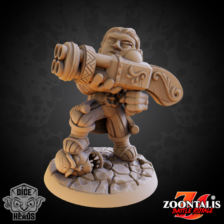 3D Printable Zoontalis Battle Royale 6 by Dice Heads