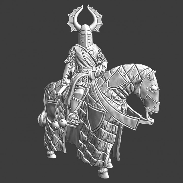Medieval Teutonic Knight _ Dragontail crest image