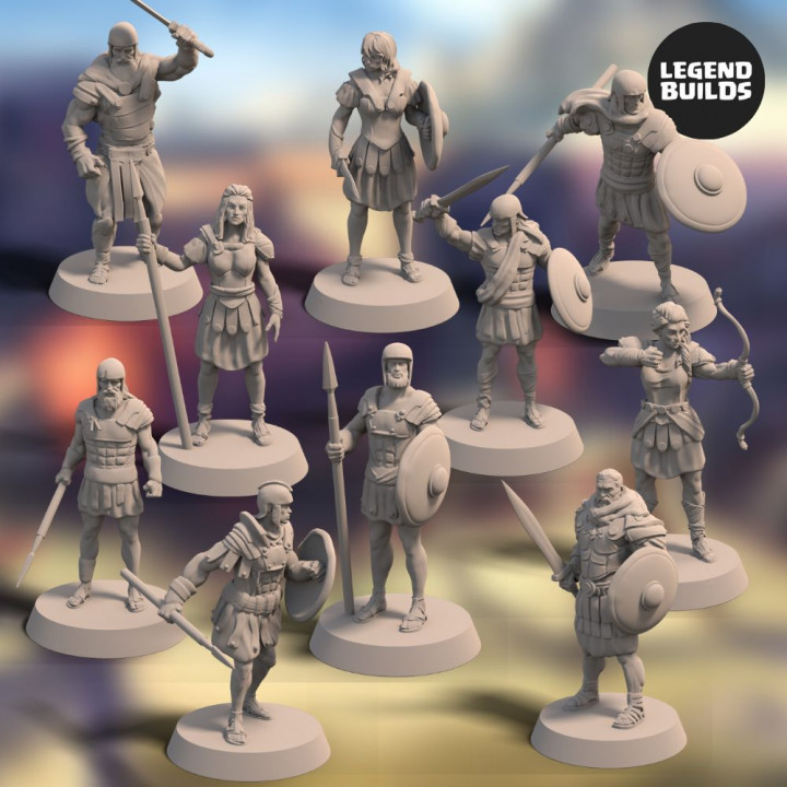 Pirates of Cyliria Army Bundle (10 miniatures)  - 3D Printable Miniatures