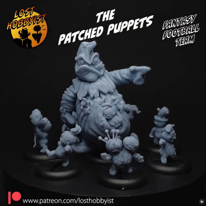 The "Patched Puppets" Voodoo Doll Football Team image