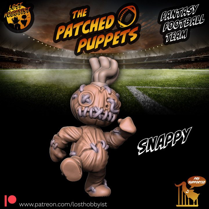 The "Patched Puppets" Voodoo Doll Football Team image