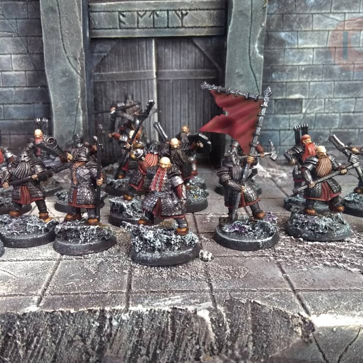 KZKMINIS - Stonehand - Dwarven Warriors with Crosbows and Hammerpicks image