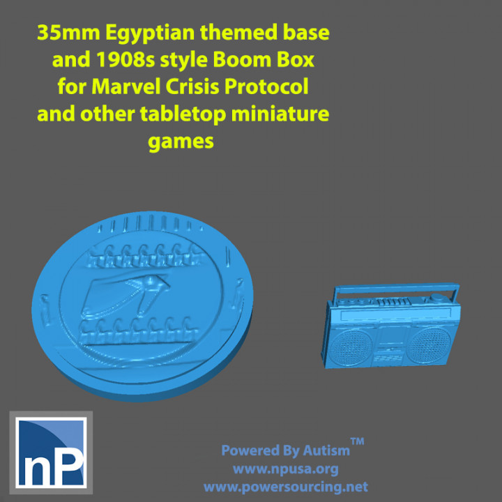 Marvel Crisis Protocol Base and Boom Box image