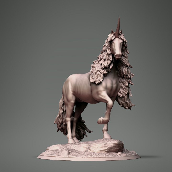 3D Printable Unicorn by clynche art