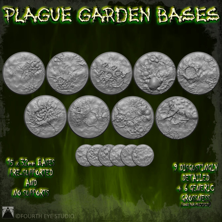 Plague Garden Bases - 32mm image