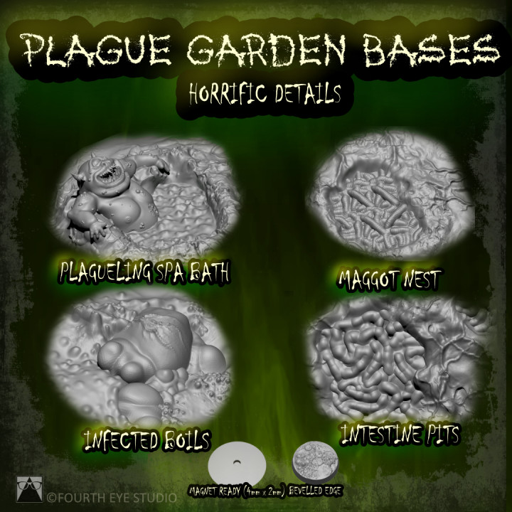 Plague Garden Bases - 40mm image