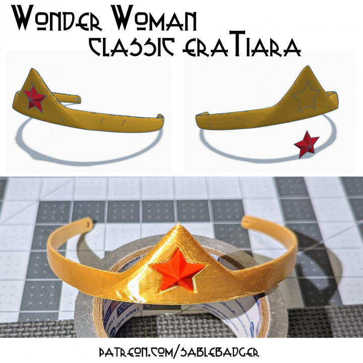 Wonder Woman Tiara - Classic era Style image