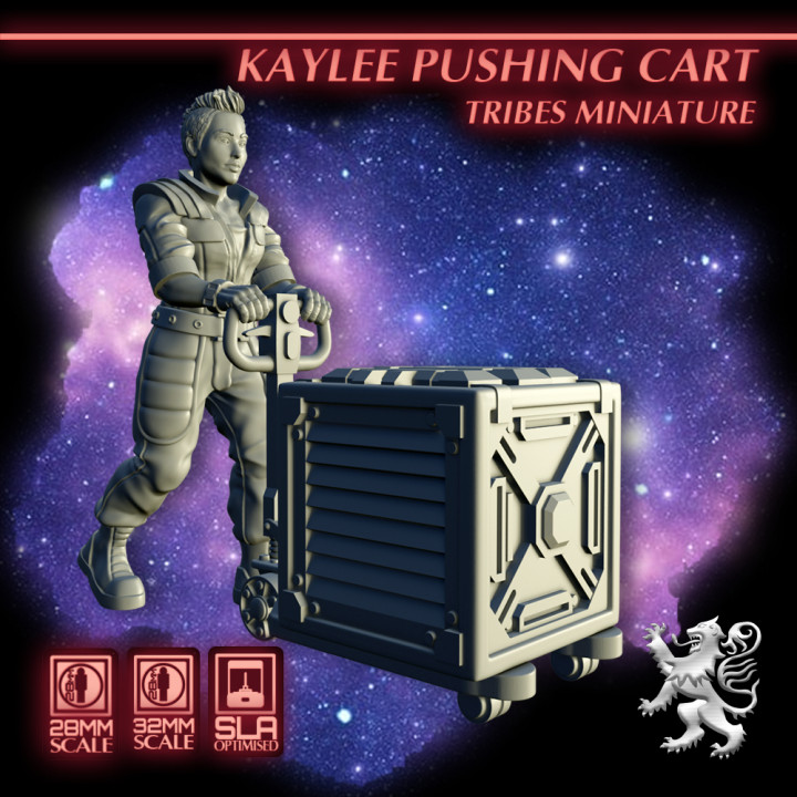 Kaylee Pushing Cart - Tribes Miniature image