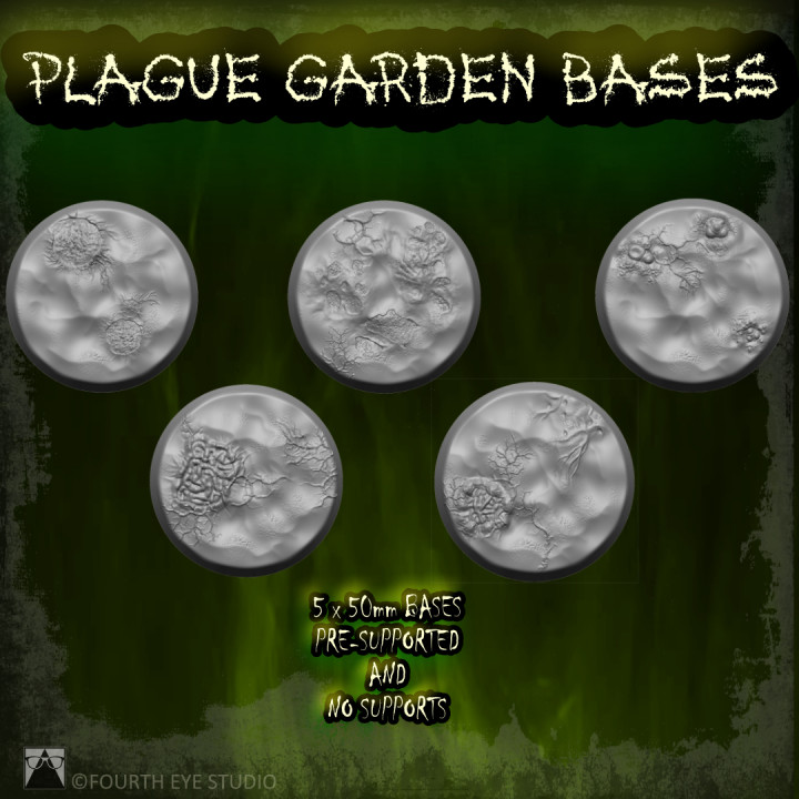 Plague Garden Bases - 50mm image