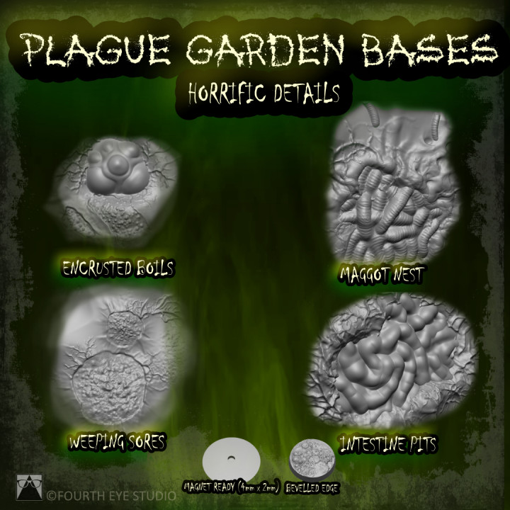 Plague Garden Bases - 50mm image