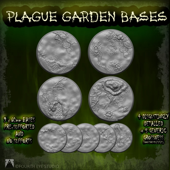 Plague Garden Bases - 60mm image