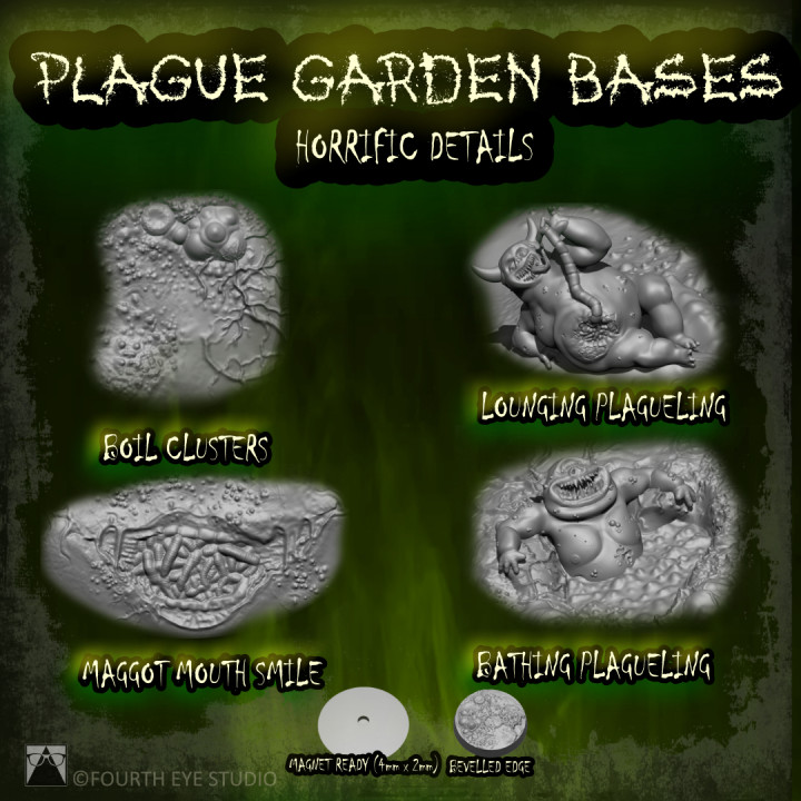Plague Garden Bases - 60mm image
