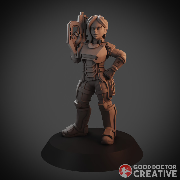 Selcao - Dawn Female Sci Fi Soldier image