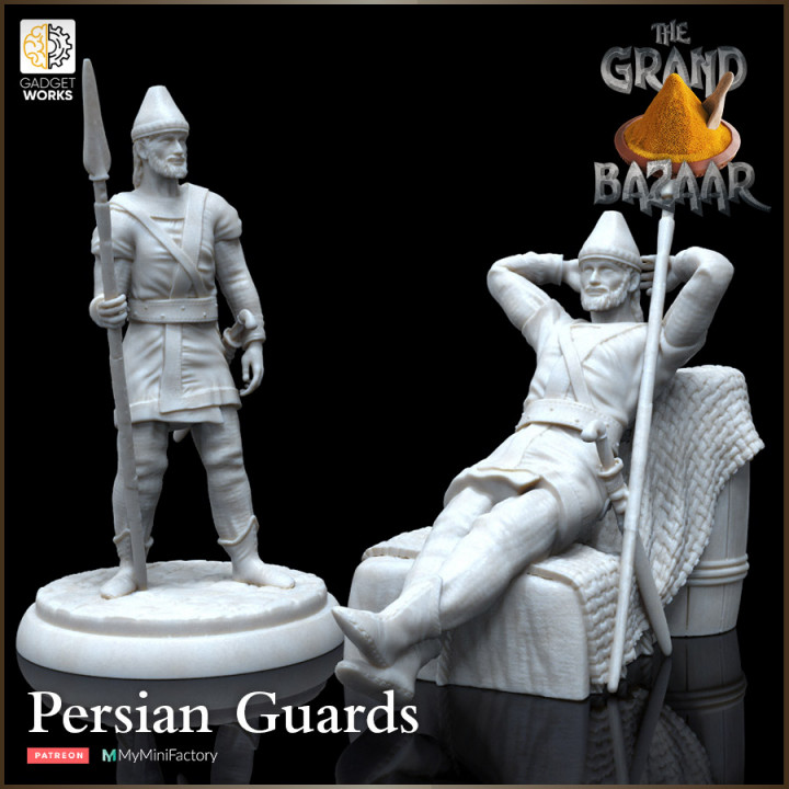 Persian city guards, 2 figure pack -The Grand Bazaar image