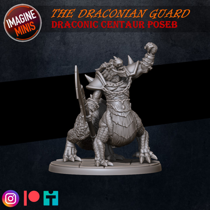 The Draconian Guard - Draconic Centaur - Pose B image