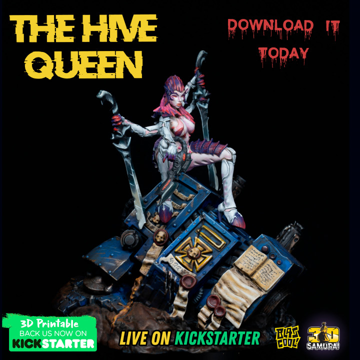 The Hive Queen - Demure Conqueror - Space Bug PinUp image