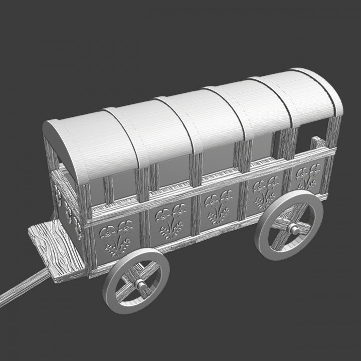 Medieval Lady wagon image