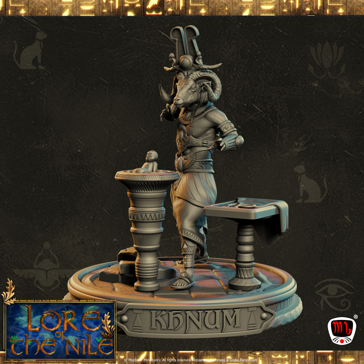 Khnum, Creator of Life Diorama (Pre-supported)