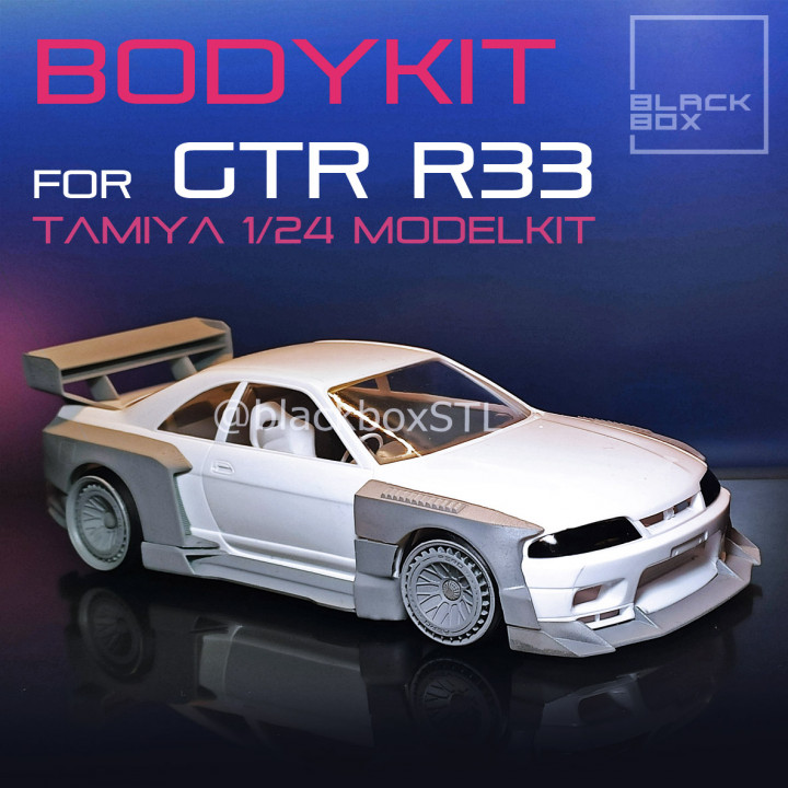 BODYKIT FOR GTR R33 TAMIYA 1-24TH MODELKIT image