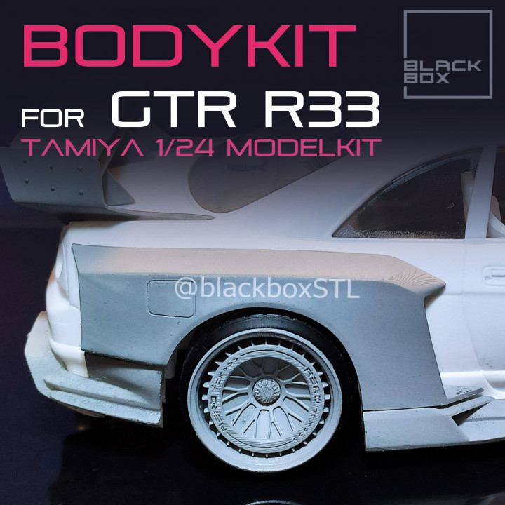 BODYKIT FOR GTR R33 TAMIYA 1-24TH MODELKIT image