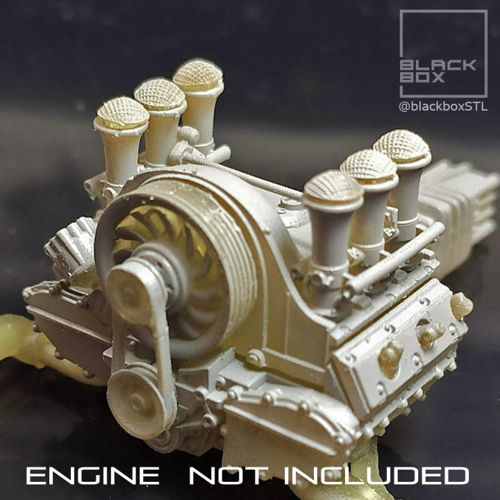 VELOCITY STACK FOR FLAT SIX ENGINE 1-24TH FOR MODELKITS AND DIECAST image