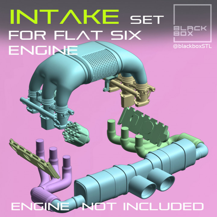 AIR INTAKE SET FOR FLAT SIX ENGINE 1-24TH image