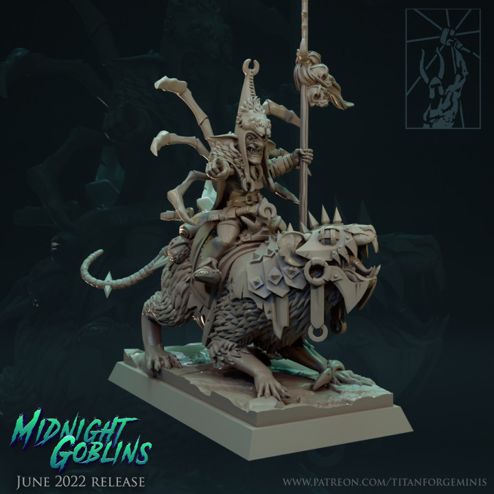 Midnight Goblins Priest Norlax on Giant Rat image