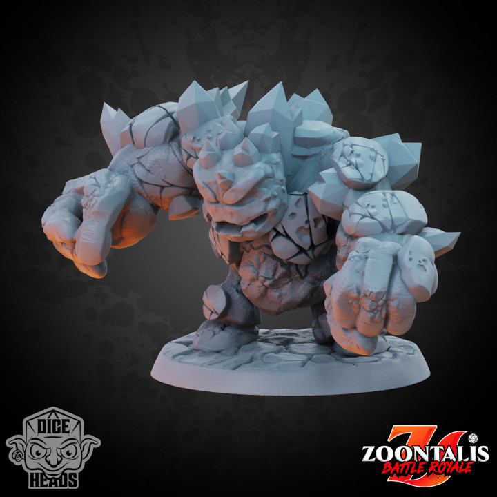 Hot Rock Golem (pre-supported included) 50mm Base's Cover
