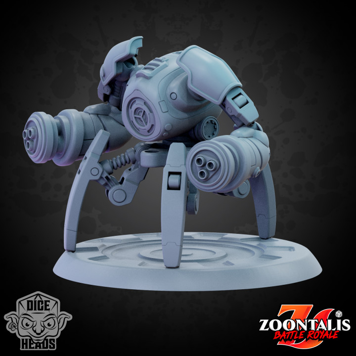 Tank Mech (pre-supported included) 24mm Base image
