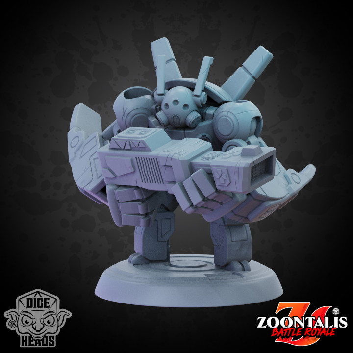 Battle Mech (pre-supported included) 24mm Base's Cover