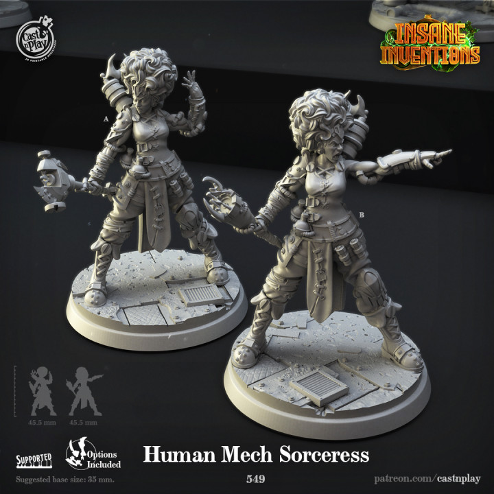 Human Mech Sorceress (Pre-Supported) image
