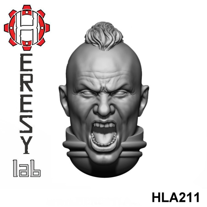 Heresylab - 130+ SciFi Male heads image