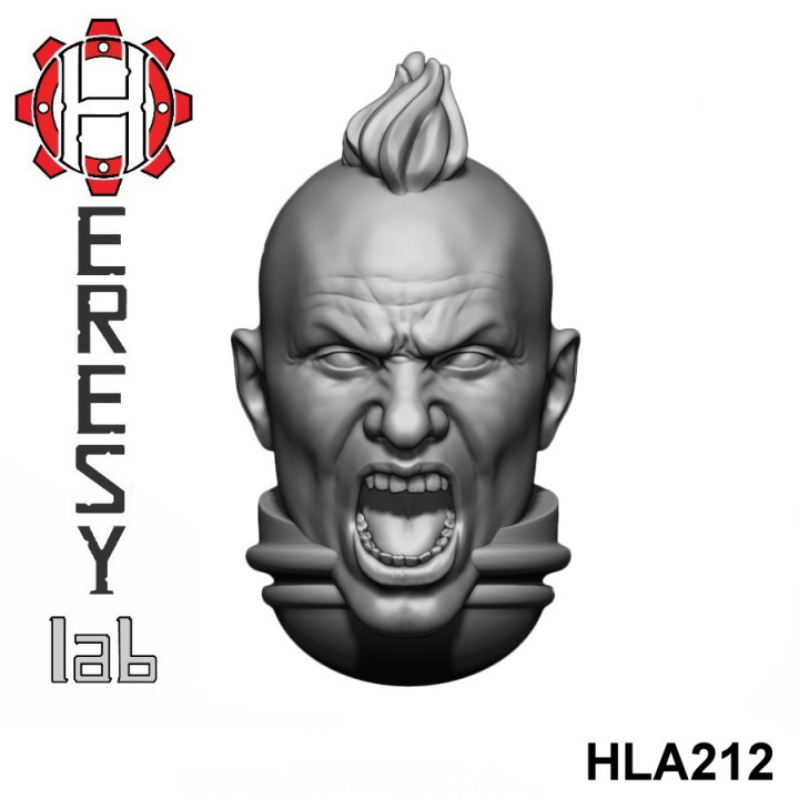 Heresylab - 130+ SciFi Male heads image