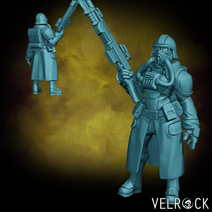 Tempest Guardsmen Trenchers and Mudrunner (PRESUPPORTED) image