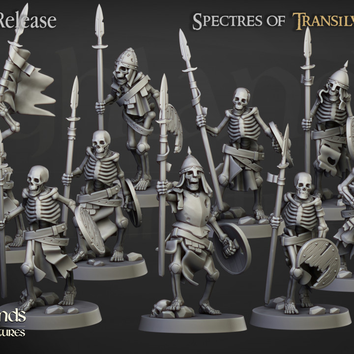 Skeleton Warriors Unit - Highlands Miniatures image