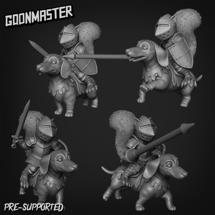 Dachshund Cavalry and Squirrel Riders Bundle image