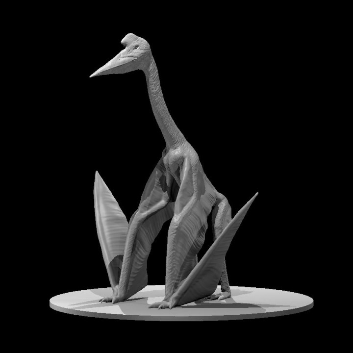 3D Printable Quetsalcoatlus by Miguel Zavala