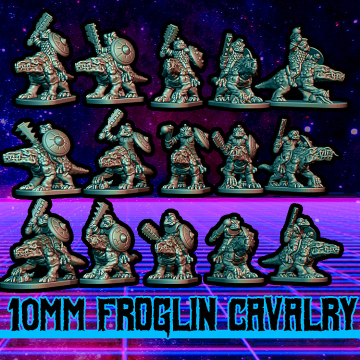 Froglin Cavalry (10mm scale) image