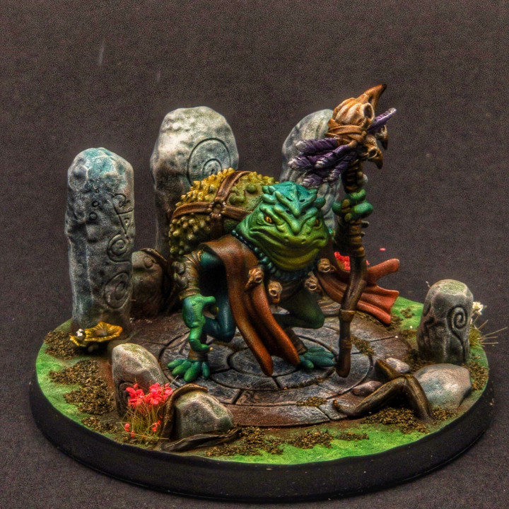 Druid circle scenic base, round and square image