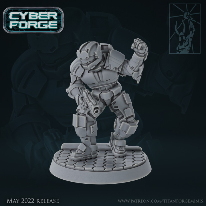 Cyber Forge Red vs Blue Blueone image