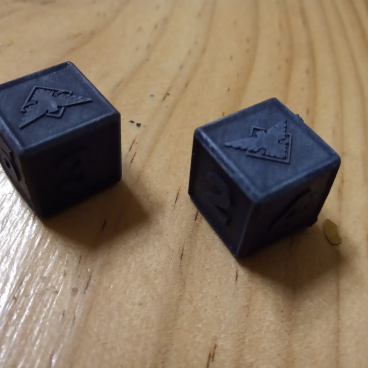 3D Printable Battletech faction dice by Impossible Emporium