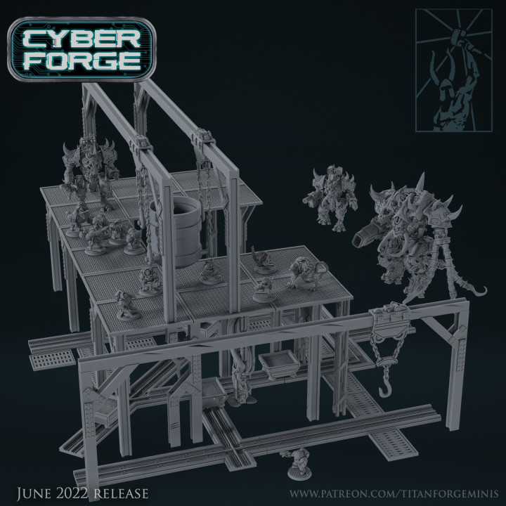 Cyber Forge Galactic Mining League Terrain image